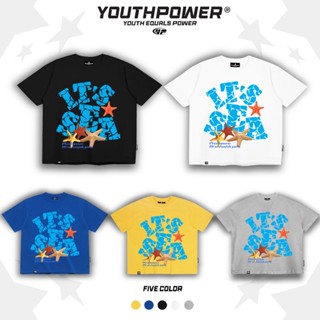 Áo Thun Big Boxy YOUTHPOWER IT'S SEA From Rộng Nam Nữ Cổ Tròn Chất Liệu Cotton In Lụa Local Brand