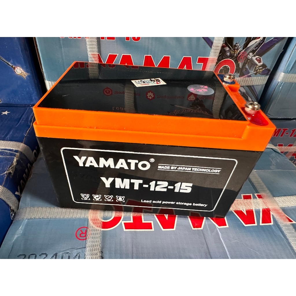 Bình acquy Yamato YMT 12v-15ah bảo hành 1 năm.