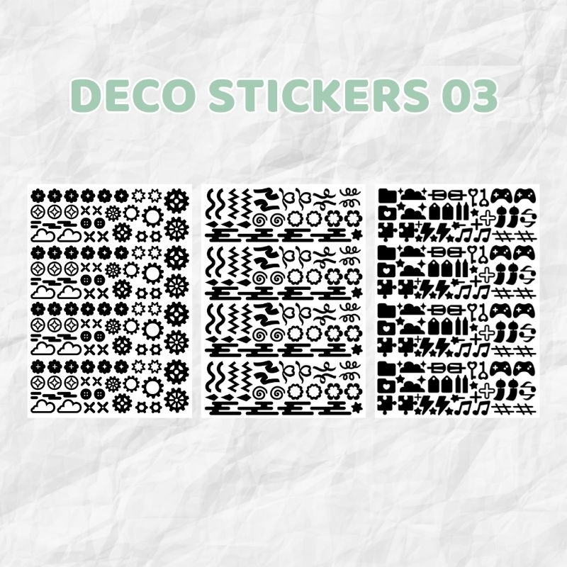 [ D03 ] Sticker trang trí sổ - mẫu C