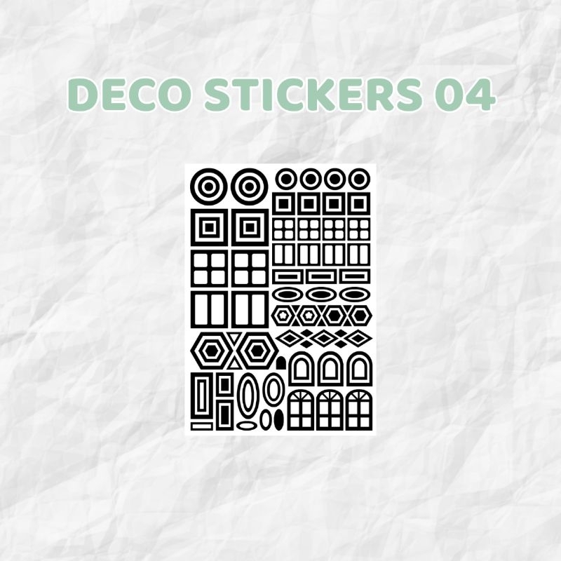 [ D04 ] Stickers trang trí sổ - mẫu D
