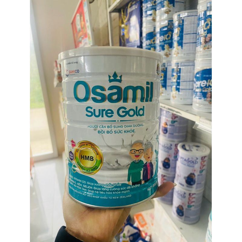 Sữa bột osamil sure gold dinh dưỡng cho người cần bồi bổ sức khỏe