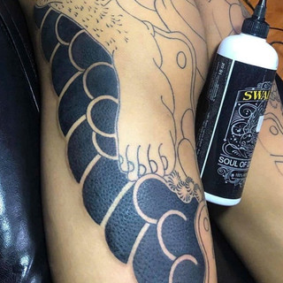 Nước pha mực xăm Swallow Sơn én, Nước pha mực đen 16oz, Dụng cụ xăm hình Tattoo.