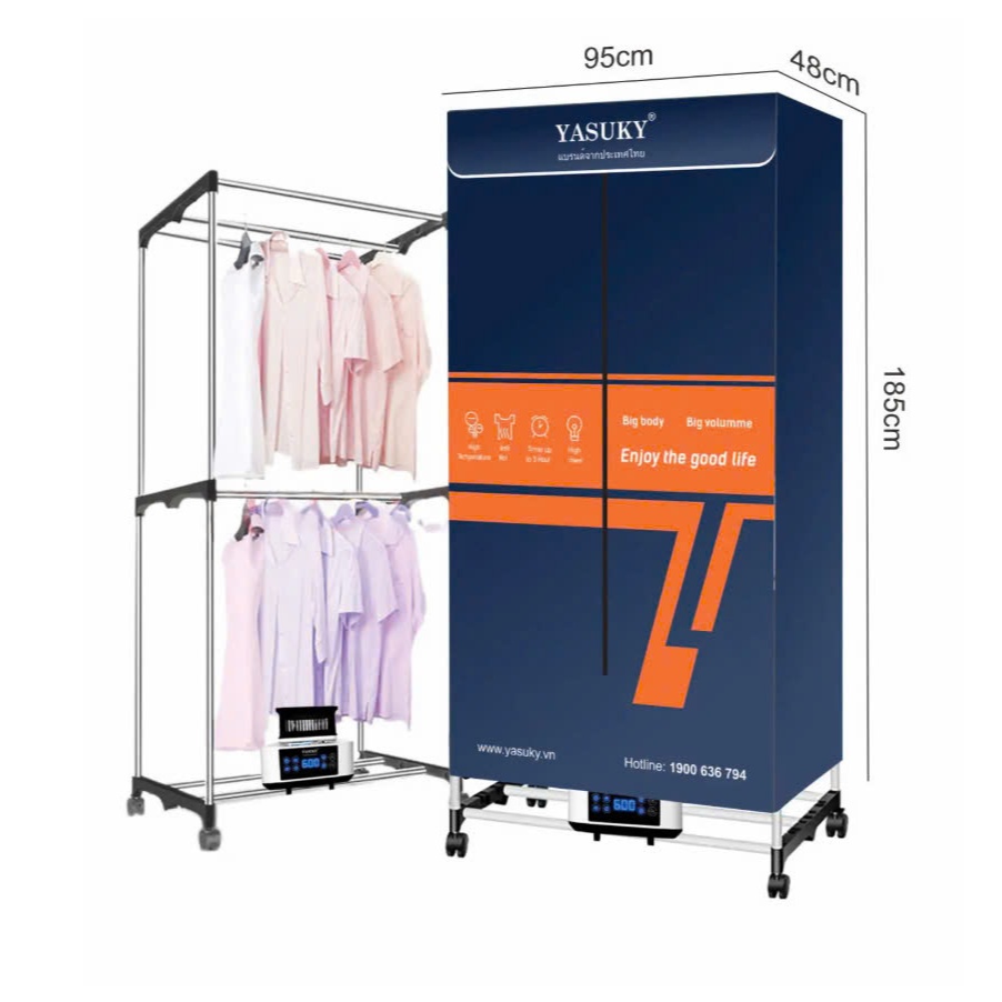TỦ SẤY QUẦN ÁO YASUKY YK- 180 CHÍNH HÃNG - TIỆN LỢI SỬ DỤNG