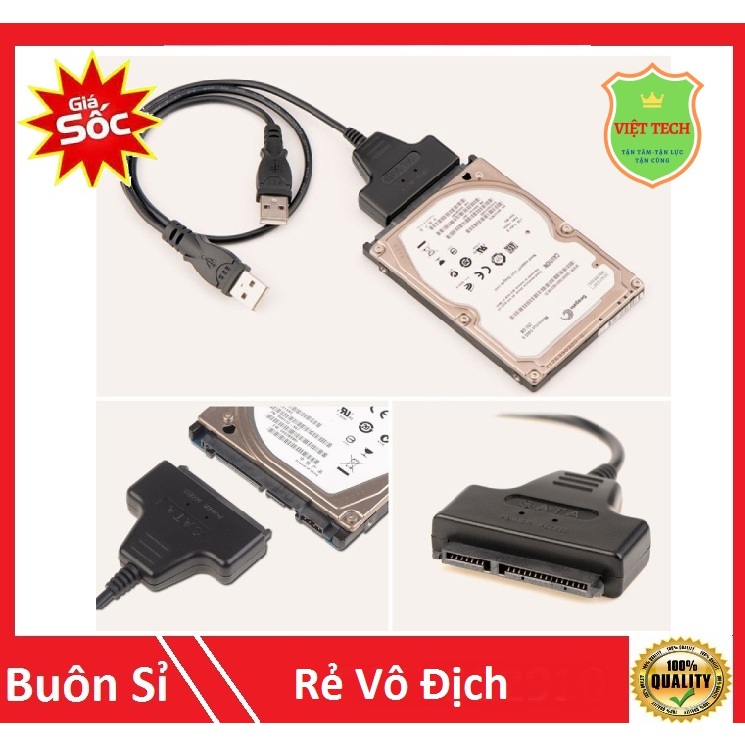 Cáp Chuyển Đổi Usb Sang Ổ Cứng Sata 2.5 inch, 3.5 inch - Hdd / Ssd