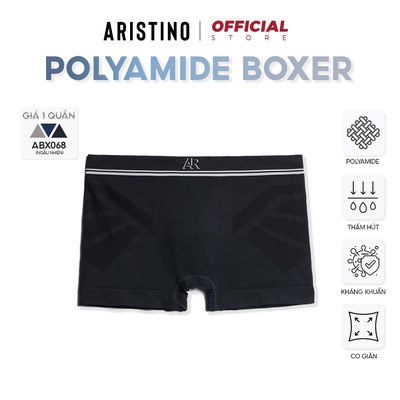 Quần lót nam boxer ARISTINO sịp đùi nam thun lạnh cao cấp dệt liền không đường may co giãn - ABX068