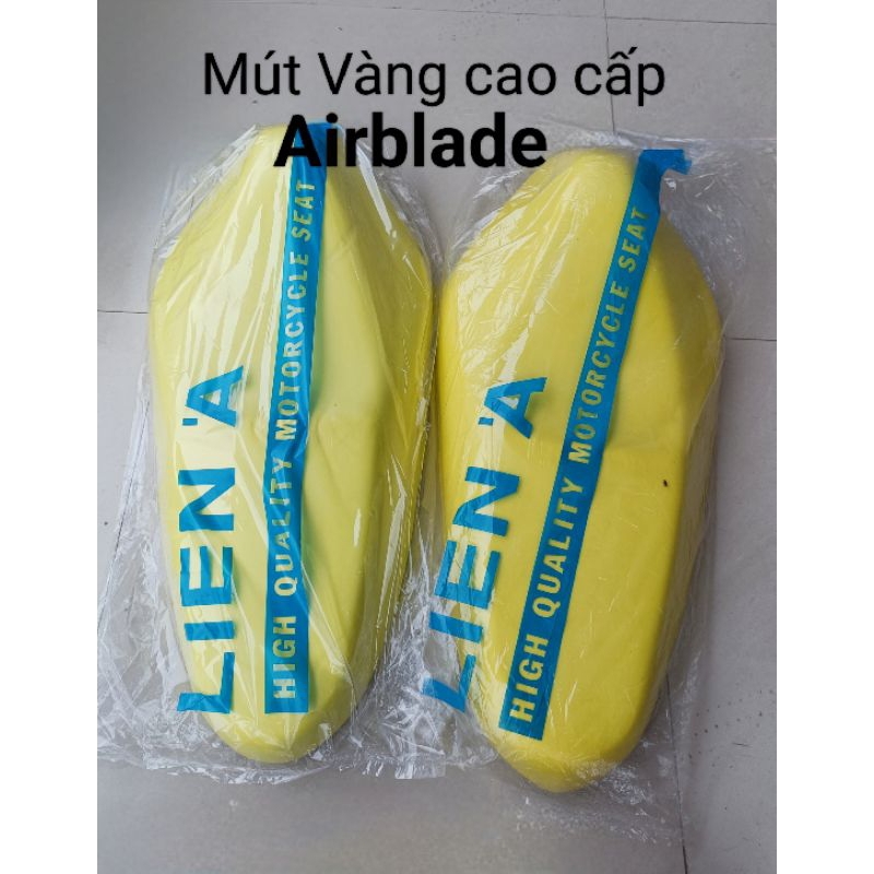 Mút yên AIRBLADE đời 2007-2010, Airblade Thái Lan, mút vàng cao cấp, bảo hành 12 tháng