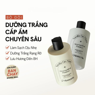 Combo Sữa Dưỡng Thể, Sữa Tắm Dưỡng Trắng Da Hương Nước Hoa Thư Giãn De Memoria 300ml/chai