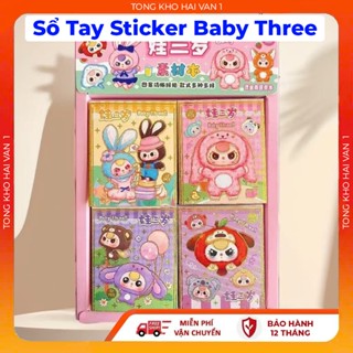 Sổ Tay Sicker Baby Three Khay 40 Quyển Sổ Nhiều Hình Dán  Mẫu Mã Đa Dạng Thiết Kế Đẹp