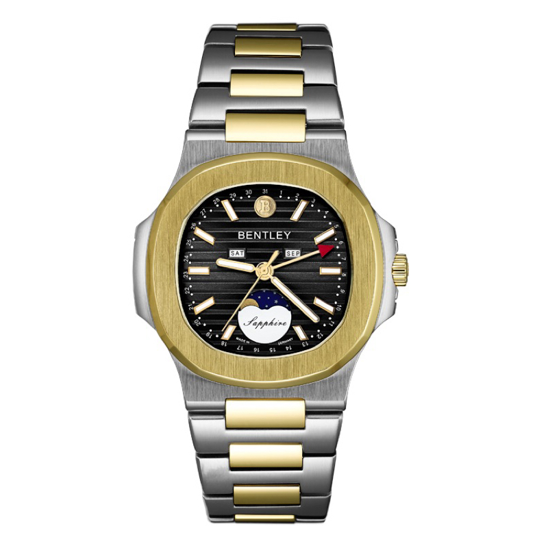 [Chính Hãng 100%] Đồng Hồ Nam Bentley BL2340 (2340) Máy Quartz (Pin) Kính Sapphiare Mặt Vuông Siz 41