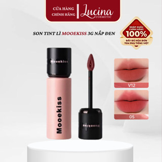 Son Môi MOOEKISS Velvet Lip Mud Chất Son Bùn Nhung Mờ, Mềm Mịn, Bền Màu, Lâu Trôi Che Phủ Làm Mờ Rãnh Môi LUCINA COSMET