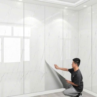 Cuộn dán tường vân đá hoa cương PVC sẵn keo bóc dán trang trí dán tường (60cmx 3m), Tấm dính tường vân đá cẩm thạch 3d