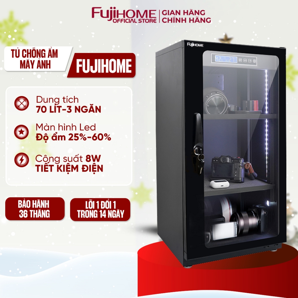 Tủ chống ẩm máy ảnh 70 Lít FUJIHOME DC70E
