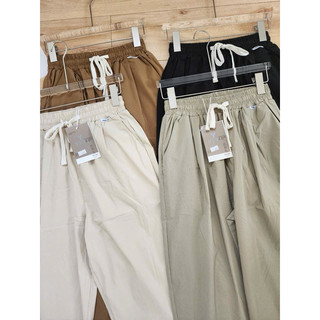 Quần lưng thun lỡ kaki mềm