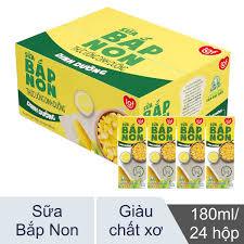  Lốc 4 hộp Sữa Bắp Non Bắp Mè Bắp Hạt Sen LoF Kun 180ml 