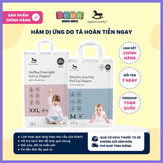 Tã/Bỉm dán/ quần AppleCrumby Overnight -Slimdry Easyday cao cấp đủ size NB20/S23/M21/L19/XL17/XXL15