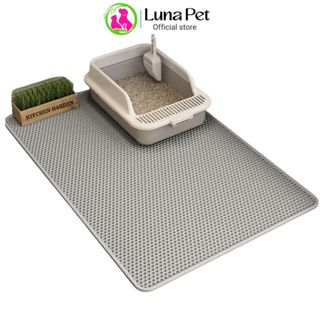 Thảm lót cát mèo Size Lớn 120CM LunaPet TCM01 -Thảm chống văng cát cho nhà vệ sinh khay chậu cát mèo