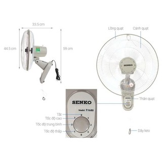 QUẠT TREO 1 DÂY SENKO T1680