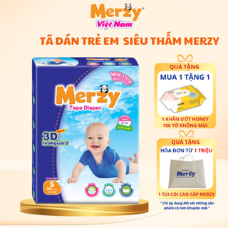{Mua 1 tặng 1 Khăn Ướt Honey 100} Tã Dán Trẻ Em Merzy Siêu Thấm Chống Tràn Bỉm Dán Cho Bé Mềm Mại Khô Thoáng Chống Hăm