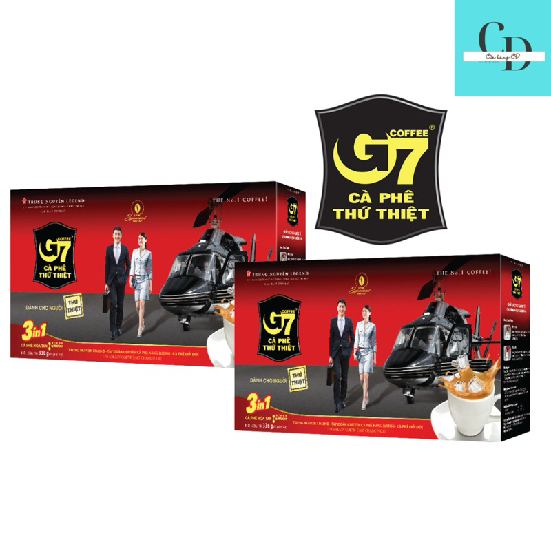 Cà Phê Hòa Tan G7 3in1 Trung Nguyên Legend Hộp 21 Gói x 16g – Cafe Sữa Đậm Đà Date Mới