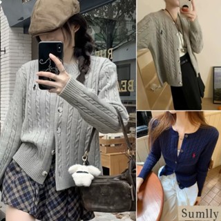 Áo khoác cardigan dáng ôm vừa vặn phong cách đại học áo len thêu huy hiệu gân thời trangááo khoác nỉ