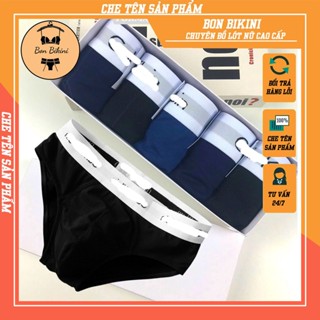 Hộp 5 Quần lót Nam Tam Giác Đùi Cotton Cao Cấp , Quần Lót Nam Tam Giác Đùi Co Dãn 4 Chiều Thoáng Mát Thấm Hút