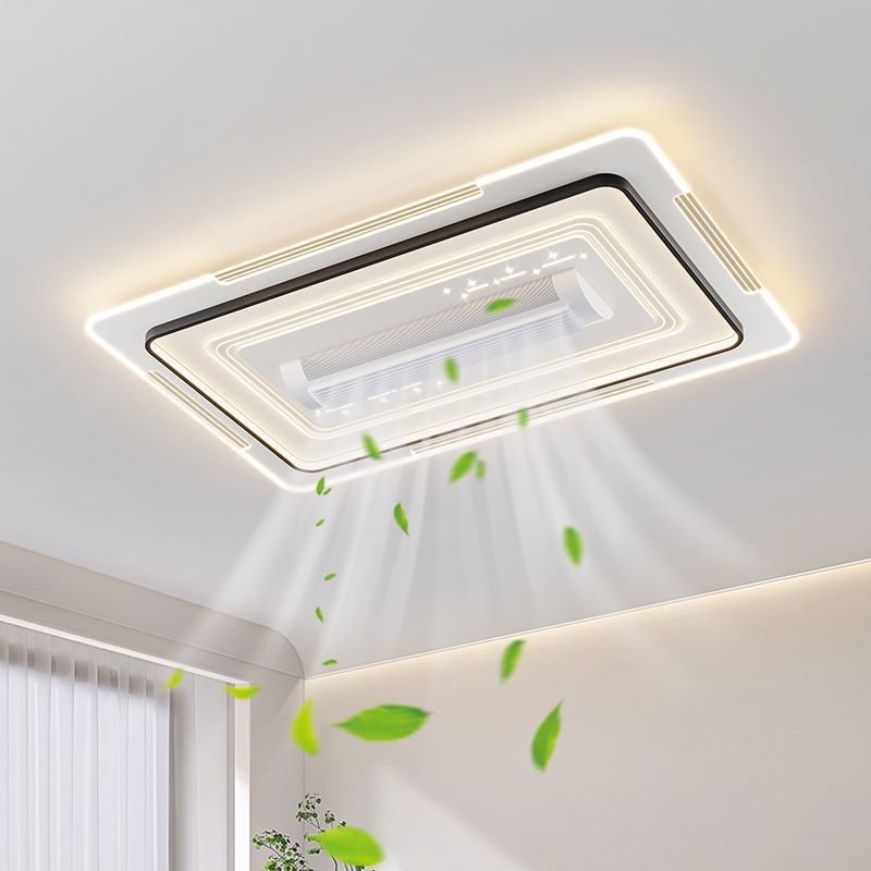 Quạt Đèn Âm Trần Không Cánh–LED 3 Chế Độ,6 Tốc Độ Gió,Điều Khiển Từ Xa,Phù Hợp Phòng Khách&Phòng Ngủ | BigBuy360 - bigbuy360.vn