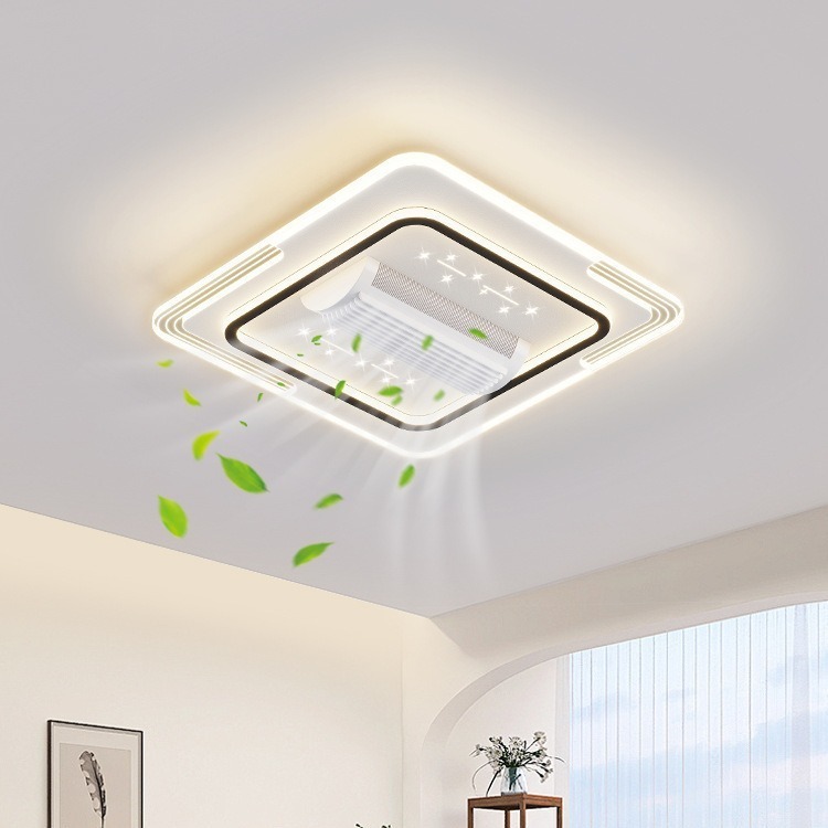 Quạt Đèn Âm Trần Không Cánh–LED 3 Chế Độ,6 Tốc Độ Gió,Điều Khiển Từ Xa,Phù Hợp Phòng Khách&Phòng Ngủ | BigBuy360 - bigbuy360.vn