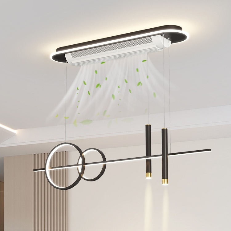 Quạt Đèn Âm Trần Không Cánh–LED 3 Chế Độ,6 Tốc Độ Gió,Điều Khiển Từ Xa,Phù Hợp Phòng Khách&Phòng Ngủ | BigBuy360 - bigbuy360.vn