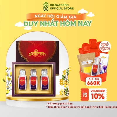 Set Nhụy Hoa Nghệ Tây SAFFRON SALAM 3Gr tặng 1Gr
