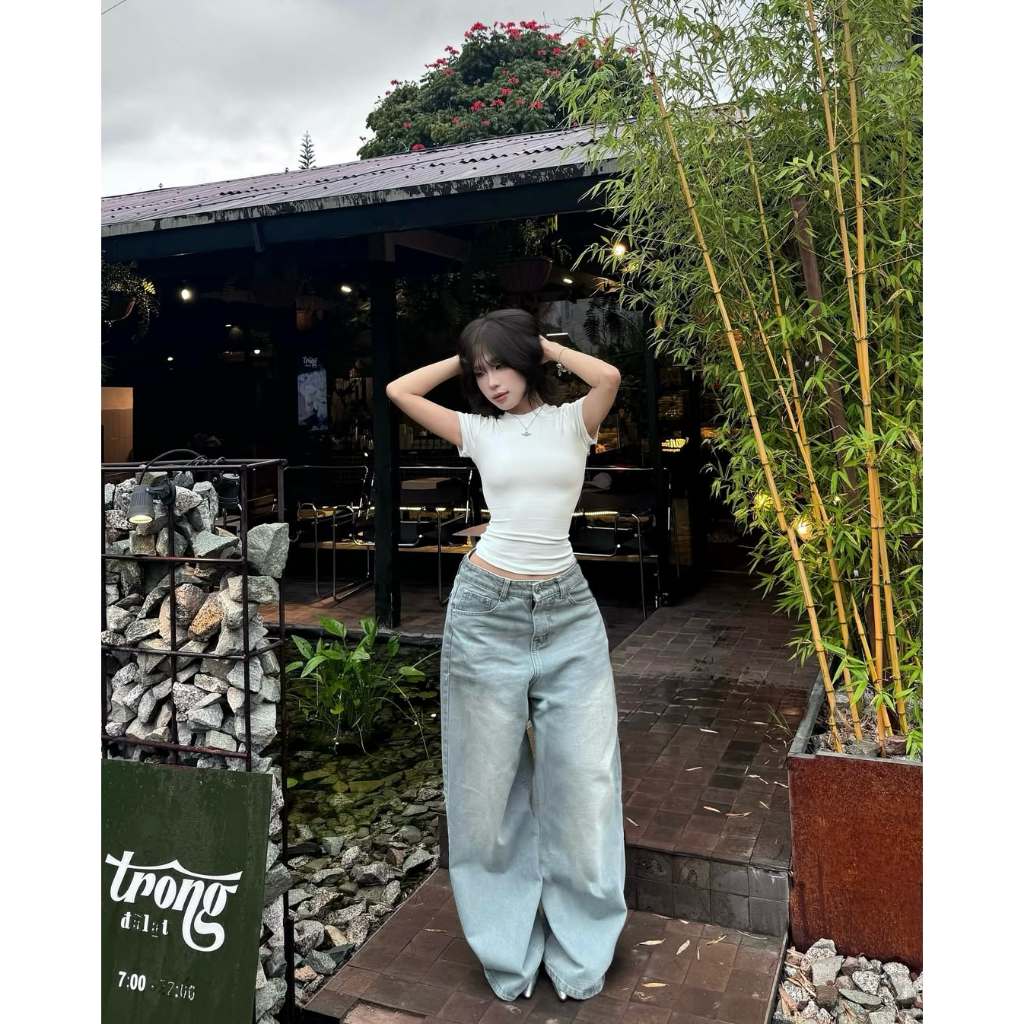 [𝐒𝐋𝐈𝐌 𝐓𝐄𝐄] Áo Thun Babytee DANEJI Siêu Ôm Body, Thun Tăm Lạnh Chất Co Dãn Giveme.clothing_saigon | BigBuy360 - bigbuy360.vn