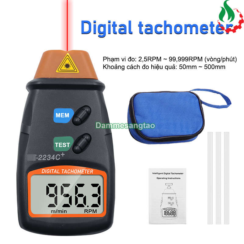Máy đo tốc độ vòng quay bằng tia laser DT-2234C+