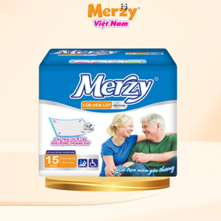 Tấm Đệm Lót Người Lớn Merzy 15 Miếng Kích Thước 60cm x 72cm Tấm Lót Chống Thấm 5 Lớp Siêu Thấm