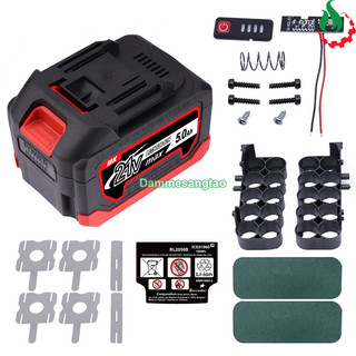  Vỏ Pin Makita 18V 18650  5Cell-10Cell-15Cell-20Cell  adapter chống sốc  Mẫu 1  