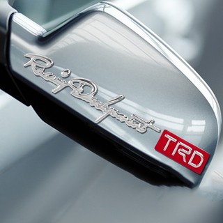 Bộ 2 tem nổi 3D Racing Development TRD dán ô tô xe máy