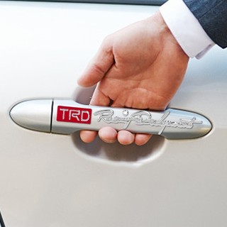 Bộ 2 tem nổi 3D Racing Development TRD dán ô tô xe máy