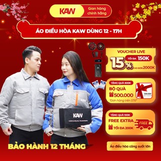 Áo Điều Hòa Cao Cấp Chính Hãng KAW Công Suất Lớn Pin 50000mAh Chạy 12-15H Quạt Mát Không Chổi Than