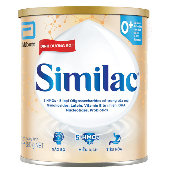 Combo 5 lon similac 5G 0+ 380g