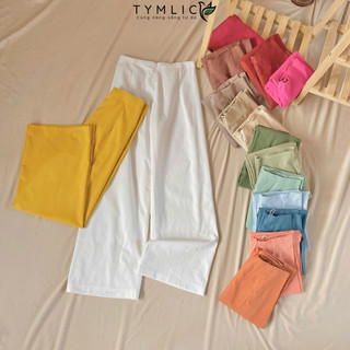Quần Áo Dài Chất Linen Ống Rộng Cạp Chun Sau Nhiều Màu QAD409 TYMLIC