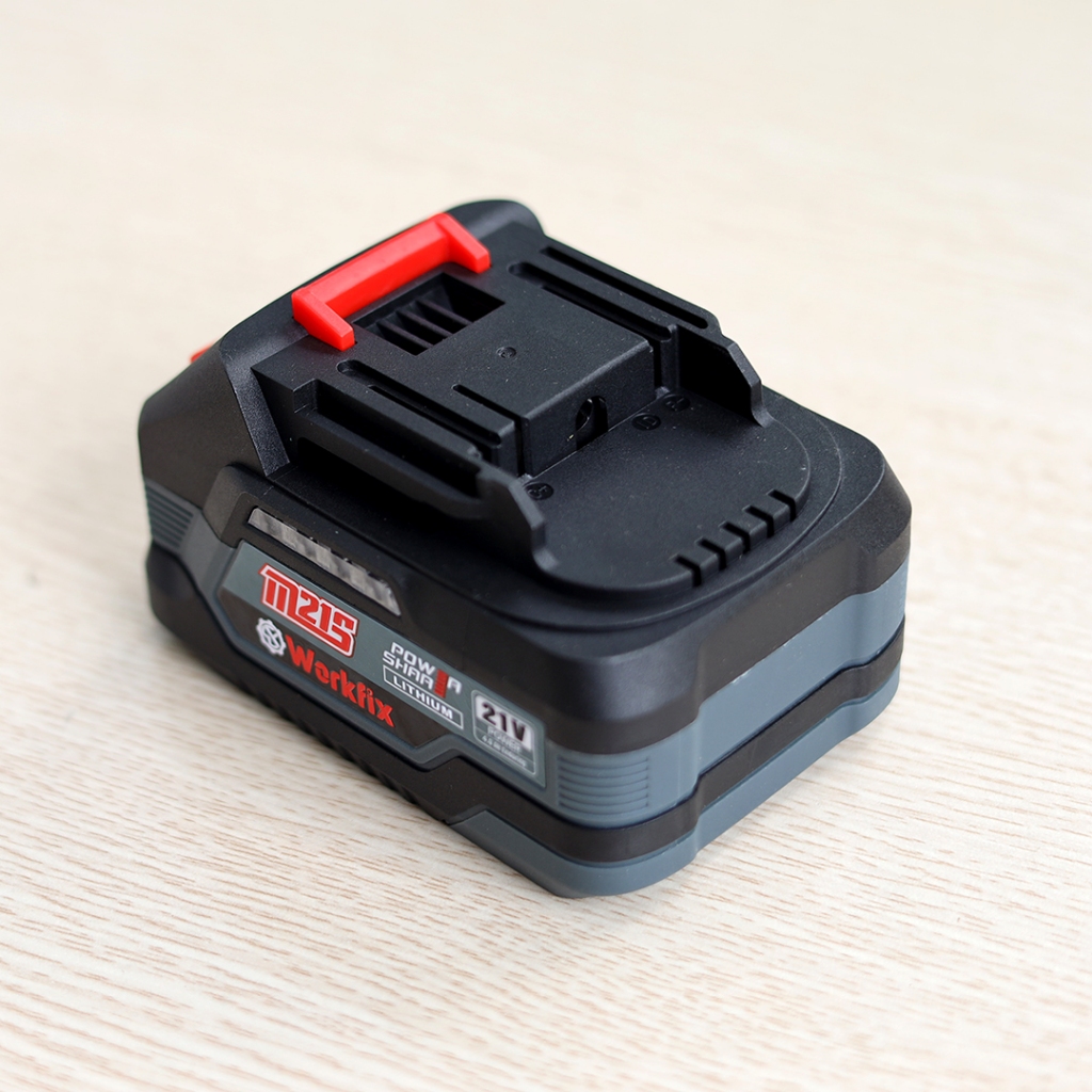 Pin máy Khoan, Pin Workfix 4Ah PLUS Màu Xám, Dung lượng chuẩn 4Ah, mạch 4 mosfet dòng xả cao | BigBuy360 - bigbuy360.vn