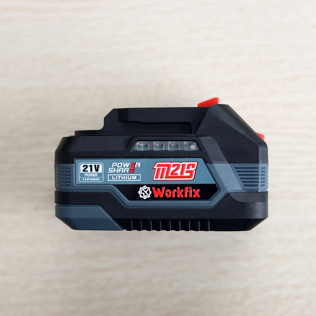 Pin máy Khoan, Pin Workfix 4Ah PLUS Màu Xám, Dung lượng chuẩn 4Ah, mạch 4 mosfet dòng xả cao | BigBuy360 - bigbuy360.vn