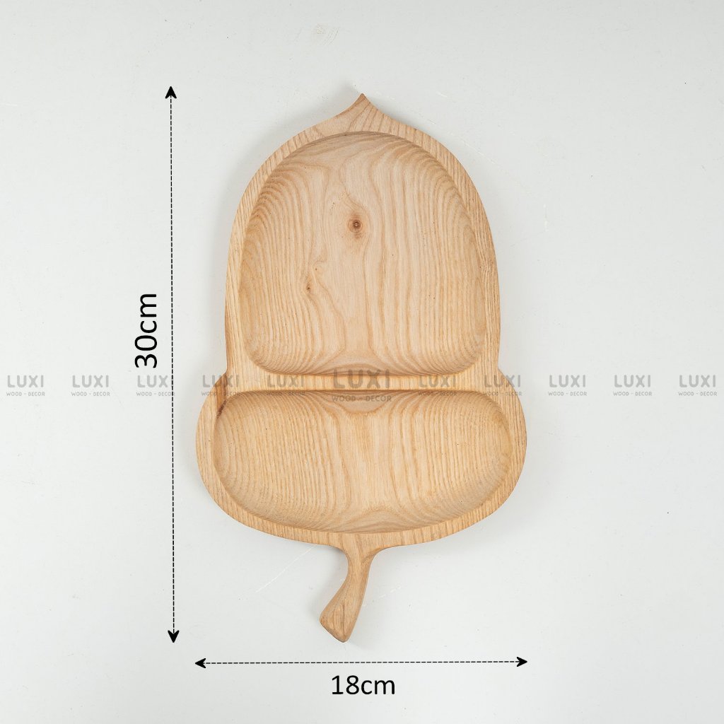 [ Hàng Sale ] combo 5 Khay - Thớt gỗ hạt dẻ decor 30 (KT: 29x17cm)