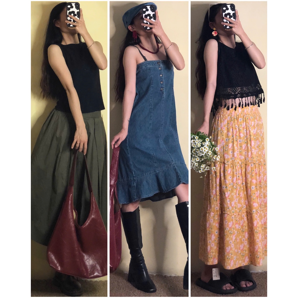 [April6 clothing/ Demo ảnh bìa]] Đầm váy vintage dáng dài ins: april6_clothing