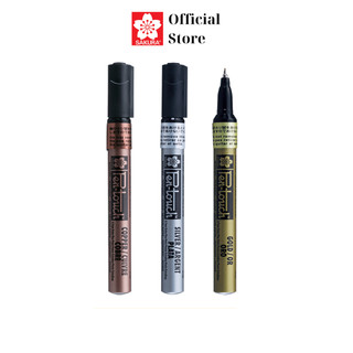  Bút sơn Sakura Pentouch Metalic White Marker viết trên nhiều chất liệu ngòi 0.7mm 1.0mm 2.0mm 