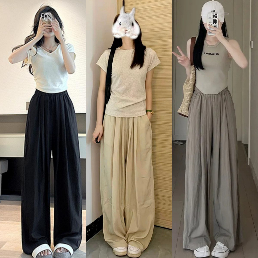 (COMBO)Quần Ống Rộng Nữ Vải Đũi Mát Loại Đẹp Siêu Hót Nhiều Màu, Cạp Cao Lên From Xinh MA096
