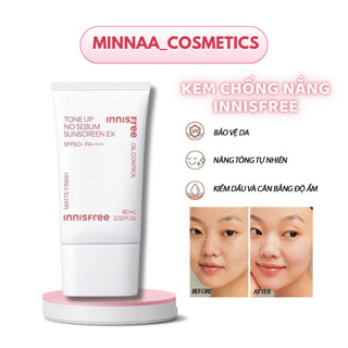 KEM CHỐNG NẮNG INNISFREE DAILY UV PROTECTION CREAM NO SEBUM SPF50 PA+++ 50ML