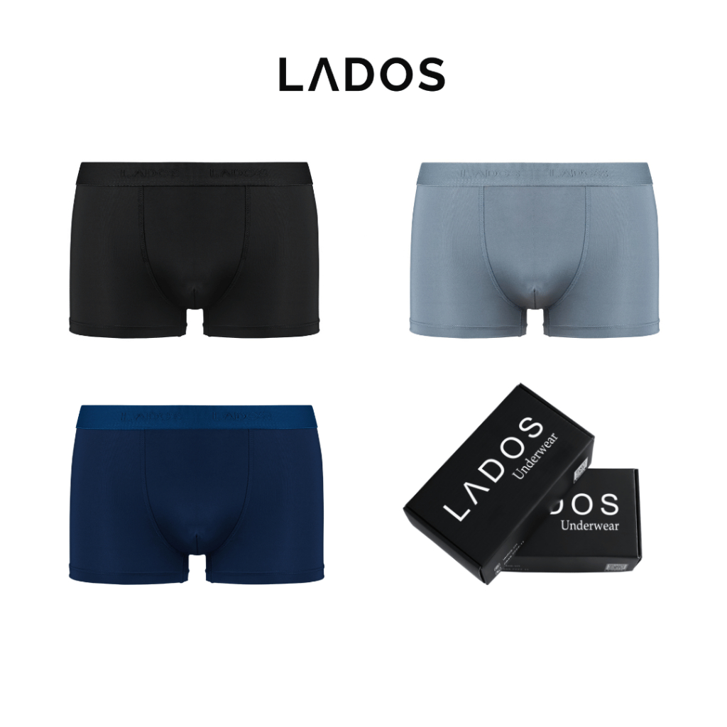 Quần Lót Nam Boxer Thun Lạnh Lados 4164 - Thun lụa co giãn, dai, thoáng mát, thấm hút mồ hôi tốt