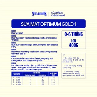 [HSD T3-2028] SỮA BỘT VINAMILK OPTIMUM GOLD 1 400g.