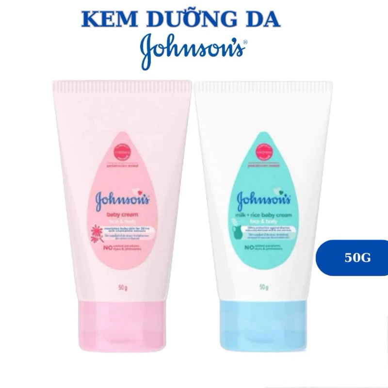 Kem Dưỡng Johnson's Baby Cho Em Bé, Dưỡng Ẩm Dịu Nhẹ, Giảm Nẻ - Johnson's Baby Cream 50g