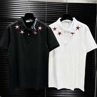 Áo Polo GVC Hoạ Tiết Thêu Hình Ngôi Sao Phối Cổ Siu Đẹp - Áo Polo Nam Nữ GVC Thêu Cổ Chuẩn Phong Cách Boy Phố New 2025