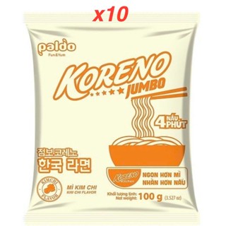 Combo 30 Gói Mì LẨU JUMBO Koreno Vị Kim Chi/Bò/Lẩu Thái Gói 100 Gam